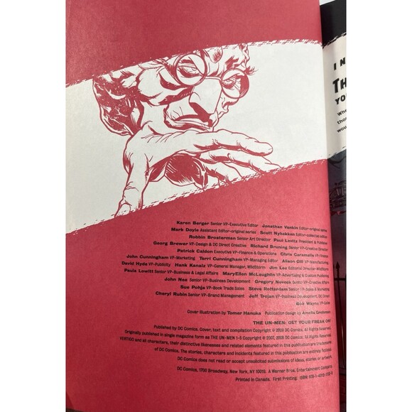 The Un-Men: Get Your Freak On! 2008 Vertigo Comics First Printing Graphic Novel - Picture 9 of 12